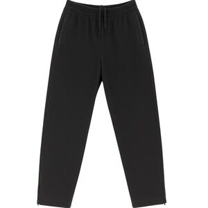 Black‎ Fleece Sweatpants Men's Medium Zip Ankle Joggers Soft Cozy Streetwear